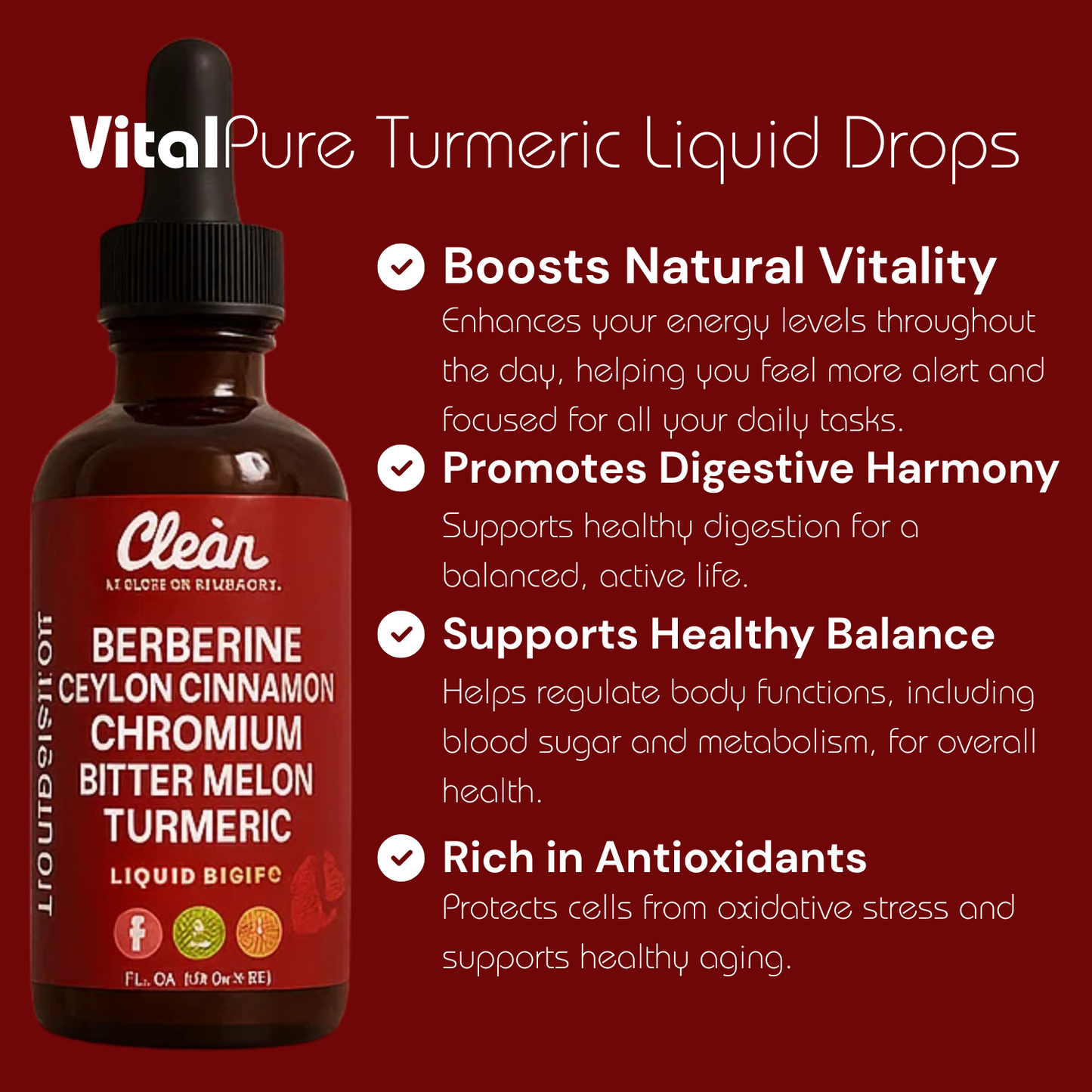 ViralPure® Nutrient Rich Turmeric Liquid Drops (60 mL)